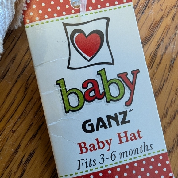 Christmas baby gift Cute soft Ganz Gingerbread Plush Hat NWT - Picture 2 of 4
